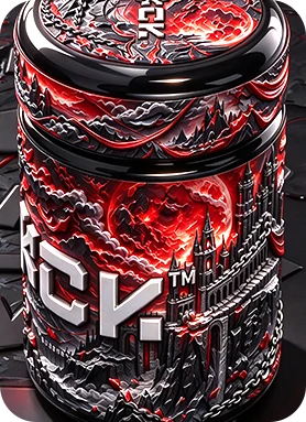 Top of the jar, showing the raised UV label wrapping up to the lid