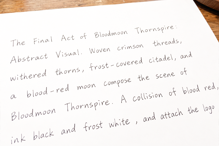 Hand-drawn Bloodmoon Thornspire design idea