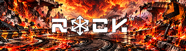 Fiery racetrack wrap label